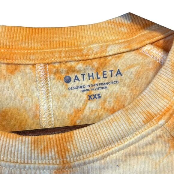 Athleta Tie Dye Sweatshirt Pullover Long Sleeve Crew Neck Comfortable Top - Picture 3 of 5